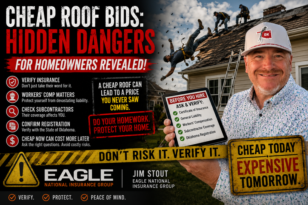Roofing crew tearing shingles off a house in Tulsa, Oklahoma - Cheap Roof Bids: Hidden Dangers for Homeowners